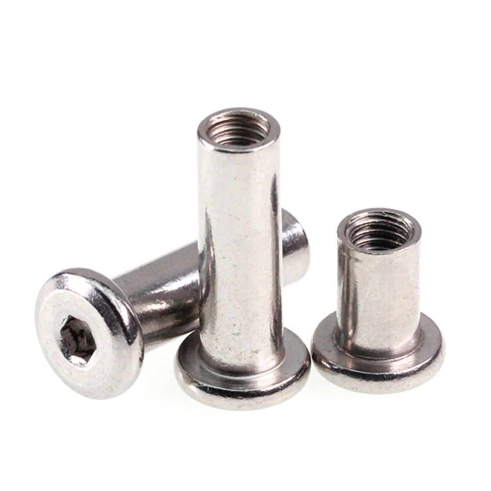 50pcs/lot M4 M5 M6 M8 Stainless Steel Furniture Nut Plywood Nuts Dual