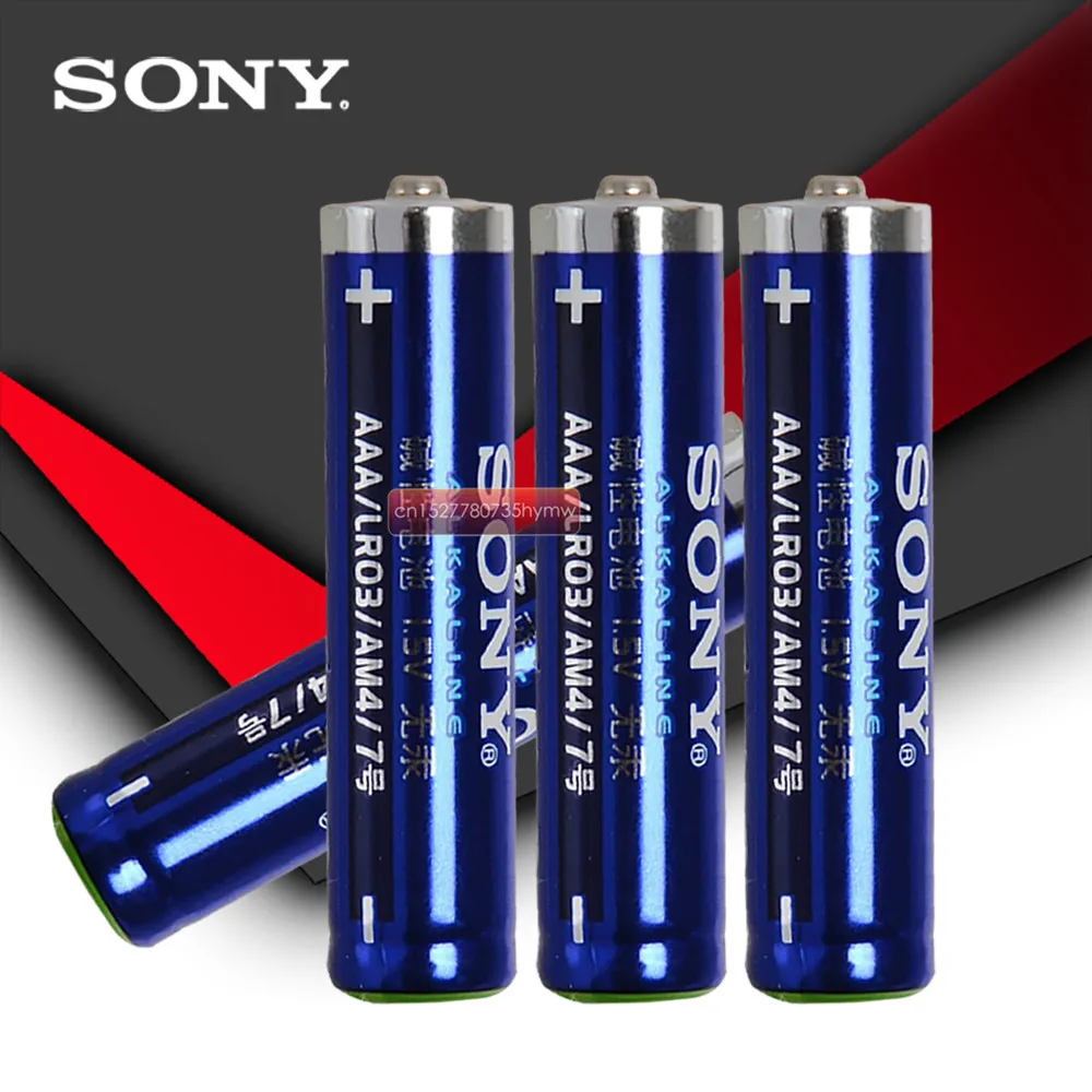 Щелочные аккумуляторы Sony LR03 1 5 В 100% оригинальные батарейки AAA без ртутного сухого