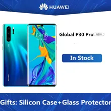 Huawei P30 Pro VOG-L29 мобильный телефон Kirin 980 Android 9,1 6,47 ''FHD 2340X1080P IP68 NFC 40 Мп 8 Гб ram 128 rom