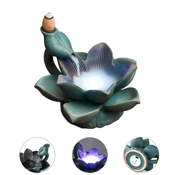 

Electric ceramic incense burner Home decorative Burner Aromatherapy Stand Creativity Censer Holder Essential oil Night light