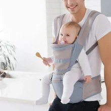 Рюкзак Кенгуру hipseat для младенцев перевозчика калоприемник; дышащий; для ношения спереди Холдинг плечевой ремень Хипсит(пояс для ношения ребенка) мульти-Функция рюкзак; сумка; для малышей
