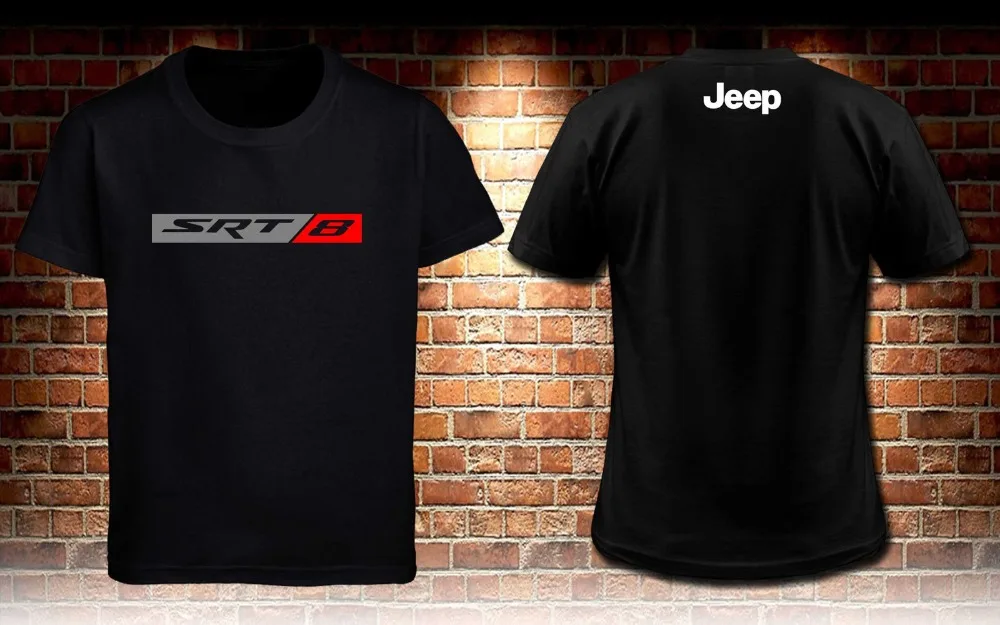 

2020 New Arrival Men T Shirt New Jeep Srt 8 Grand Cherokee W/ SRT8 Men's Black T-shirt S to 3XL Tee shirt printing