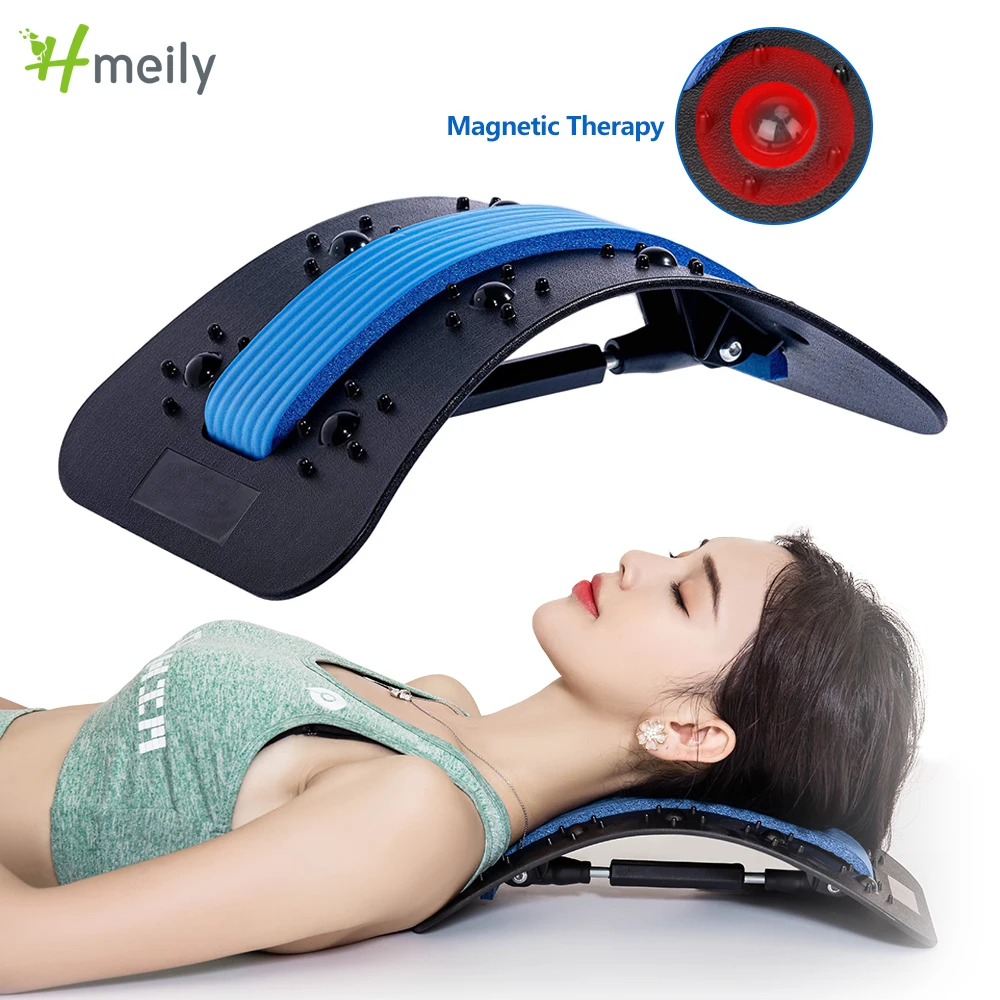 Cheap Multilevel Adjustable Back Stretcher Massager Neck Stretch Spine