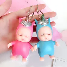 New Style Creative Cute Delicacy Unicorn Sleep Doll Couples Handbag Pendant Birthday Gift Crane Machine Wholesale