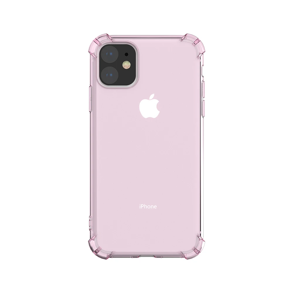 purple Прозрачный чехол для iPhone 11ProMax противоударный Air kussen силиконовый мягкий чехол для X XR XSMax 8 7 6 6s Plus чехол для телефона - Цвет: purple