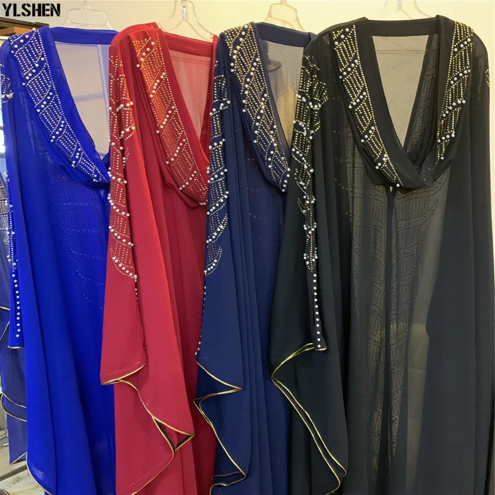 Muslim Dress African Dresses for Women Clothes Plus Size Dashiki Diamond African Dress Hijab Abayas Dubai Robe Africa Clothing 30
