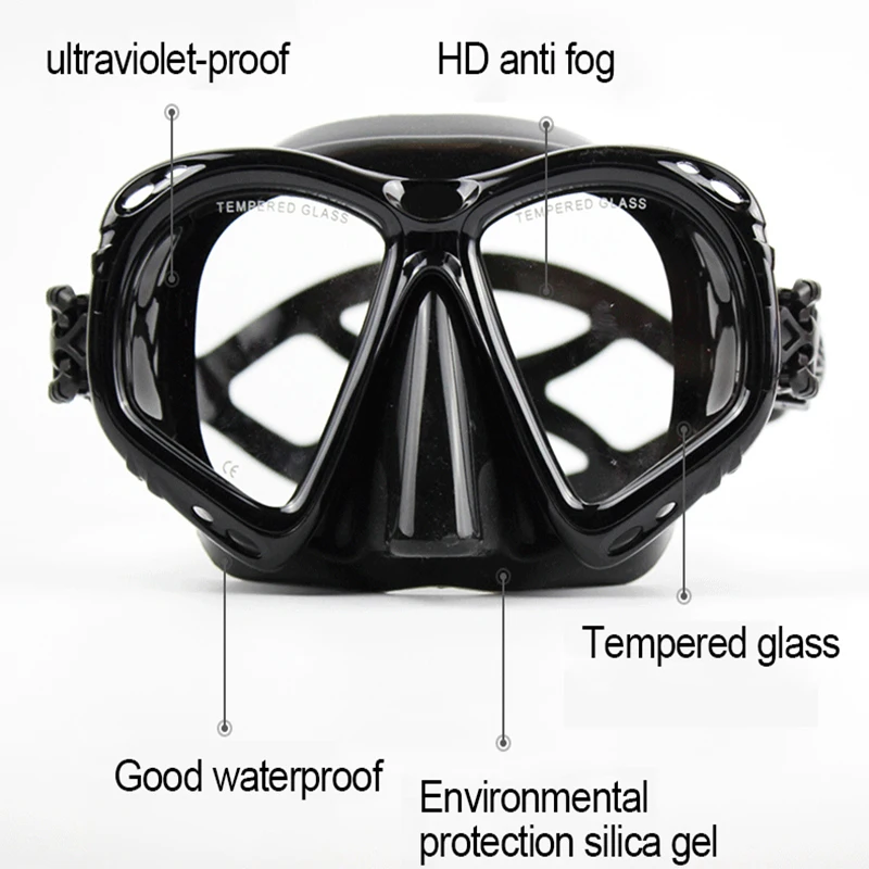 Взрослый Анти-Туман Маска для подводного плавания Плавание ming для дайвинга, подводной охоты очки акваланг подводный Плавание маска профессионального оборудования