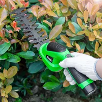 7.2V elektryczny trymer 2 w 1 akumulator litowo-jonowy nożyce do żywopłotu przycinarka do trawy elektryczna kosiarka narzędzia ogrodnicze sekator ET1511C 4