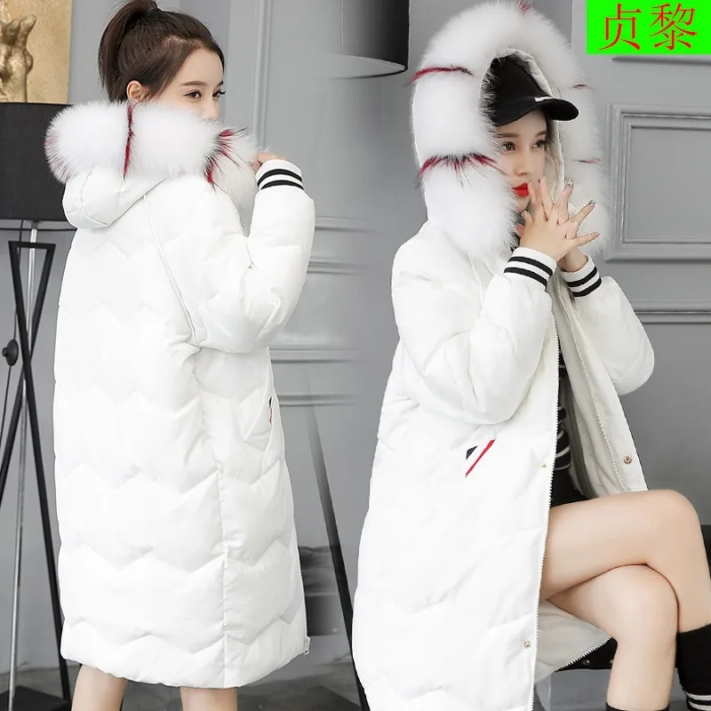 

2018 Winter New Style Korean-style Short-height Students down Cotton Clothes Thick Mid-length Warm Cotton-padded Jacket Coat Wom