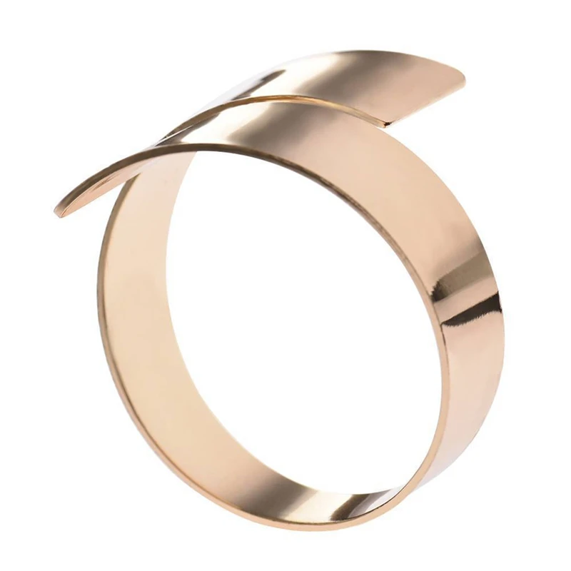 Gold Silver Metal Napkin Ring Napkin Buckle Napkin Holder For Hotel Dining Table And Wedding Party Decoration Supplies