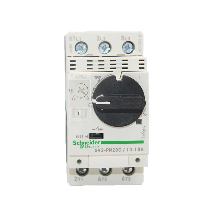 

Genuine 3P Thermal Magnetic Circuit Breaker GV2PM20C Motor Protection Switch Knob Control Setting Current Range 13-18A 15KA