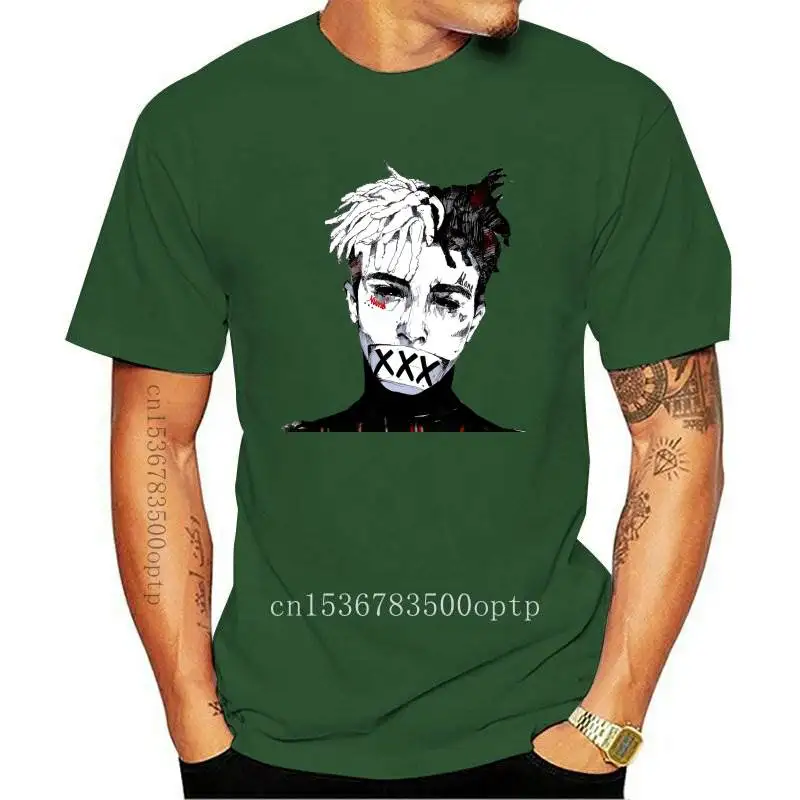 Новинка 2021 модная мужская футболка Xxxtentacion летняя Повседневная белая забавная с