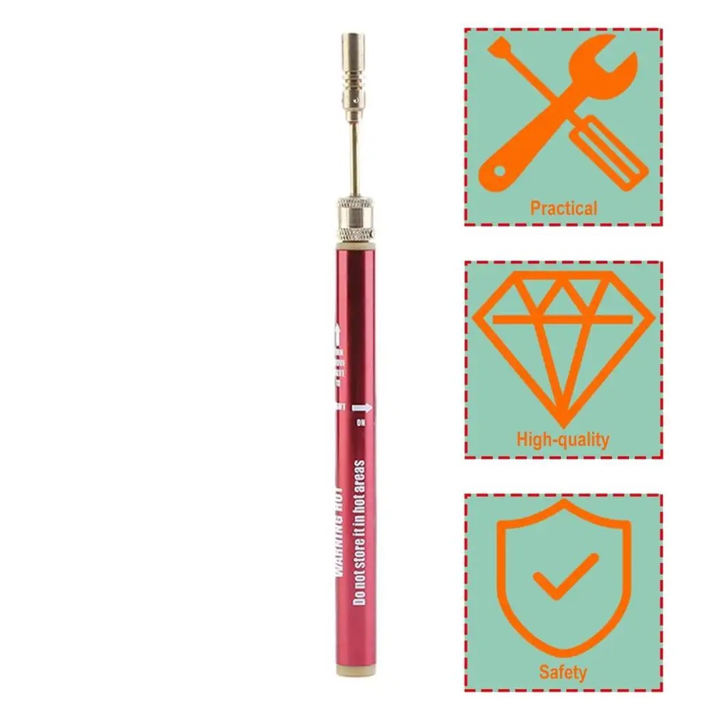 Mini Pink Gas Blow Torch Soldering Solder Iron Cordless Welding Pen Burner Welding Torch Tubane Torch