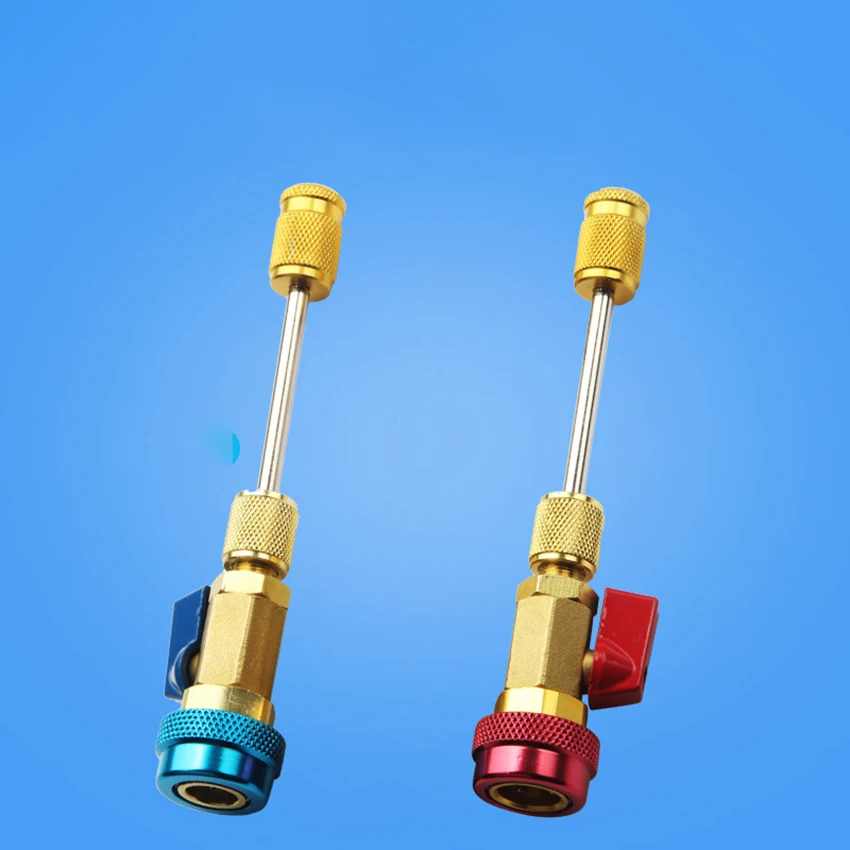 High/Low Pressure Car Air Conditioning Valve Core Repair Tool R134a Valve Core Replacement Wrench Refrigerant Freon Installer
