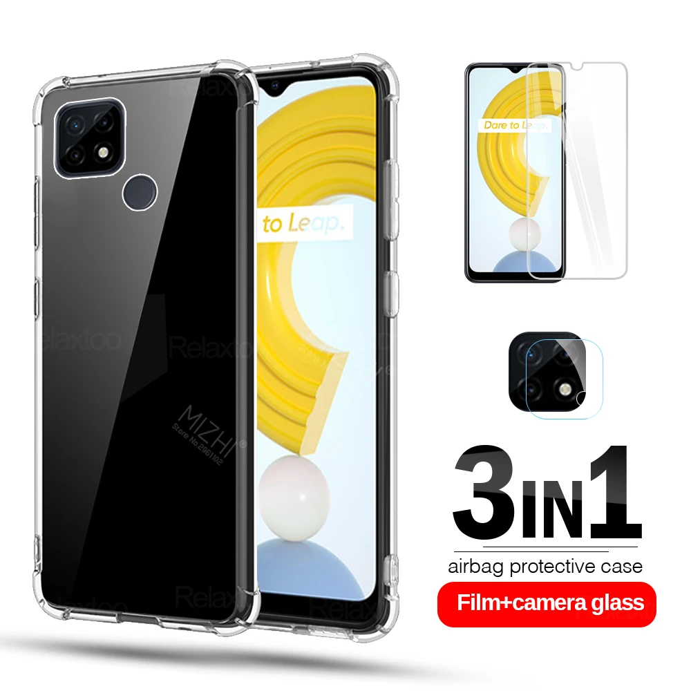Защитный чехол для объектива камеры realme c21 прозрачный силиконовый | Мобильные