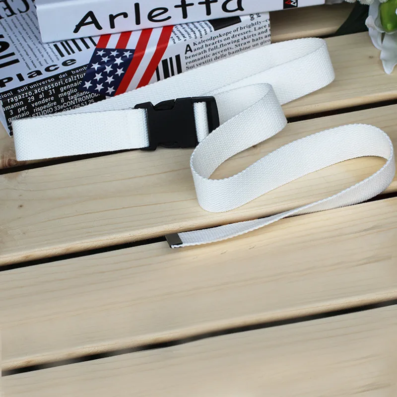 YELITE модное повседневное cintos de cintura com fivela de plástico preto cinto de lona alpargata para mulher harajuku кор твердых cintos longos