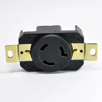 

20A 277V 4 Hole Generator Outlet US Anti-off Power Socket Inline Wire Connector 19QB