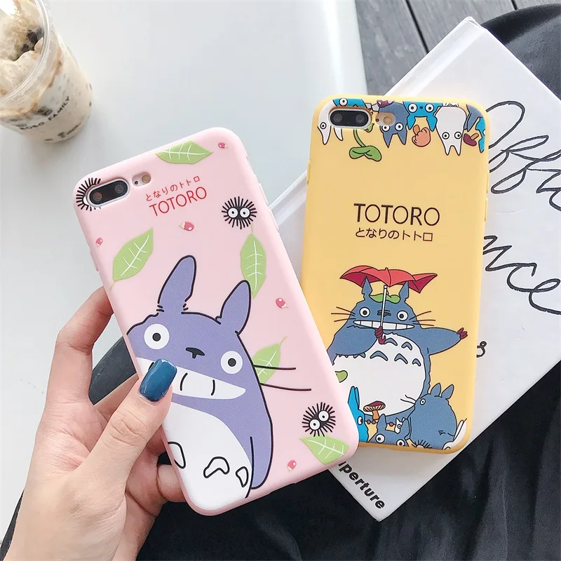 Cartoon My Neighbor TOTORO Phone Cases For iPhone 11 12 Soft Silicone TPU Case Cover 6 7 8 Plus X XR XS MAX | Мобильные телефоны и