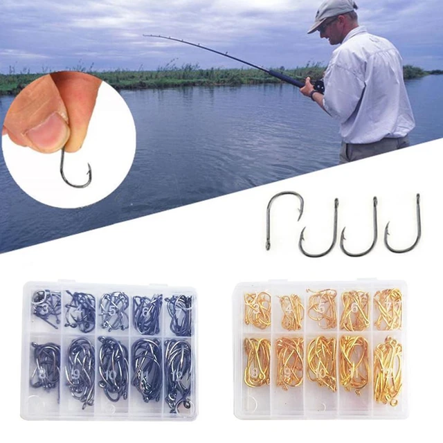 Carbon Steel Fishing Tackle Accessory  100pcs Fishing Hooks Fishhooks -  100pcs/lot - Aliexpress