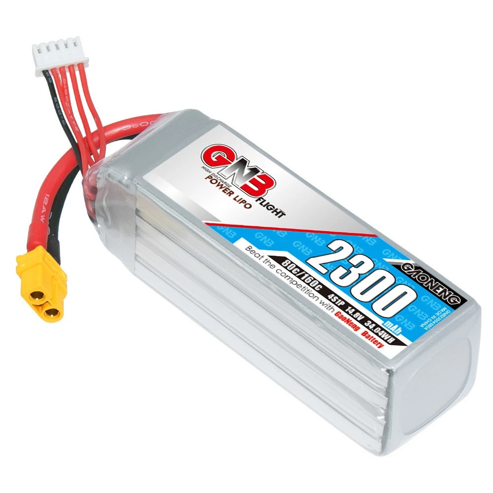 Gaoneng GNB 4S 14.8V 2300mAh 80C Lipo XT60