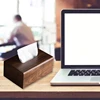 Walnut Tissue Box with Removable Lid Luxury Wooden Paper Holder Napkins Case 4