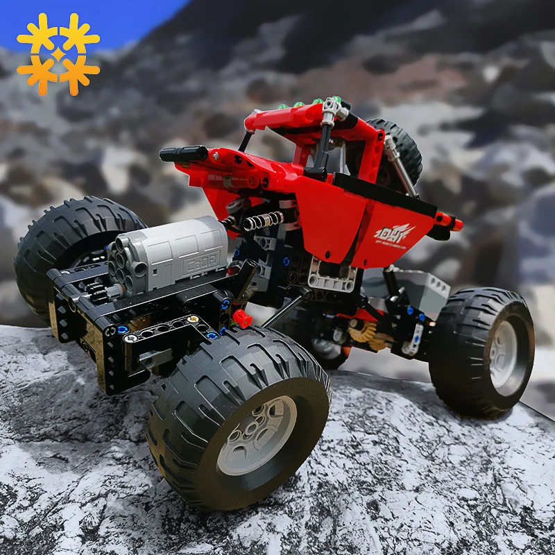 Günstige Monster Bigfoot Truck Technik SUV RC Auto Modell Gebäude Block Sport 2,4G Radio Control Spielzeug Für Kinder Kompatibel Mit legoED