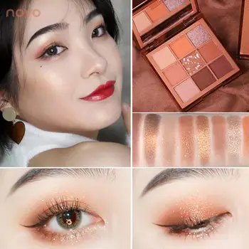 

9 Colors Matte Pearlescent Eye Shadow Waterproof Glitter Pigment Eyeshadow Palette Makeup Eyeshadow Cosmetics TSLM2