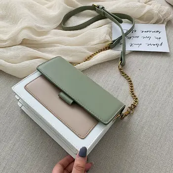 

Women Leather Handbag Shoulder Lady Cross Body Bag Tote Messenger Satchel Purse Crossbody Tote Bag Square Pack Shoulder Bag