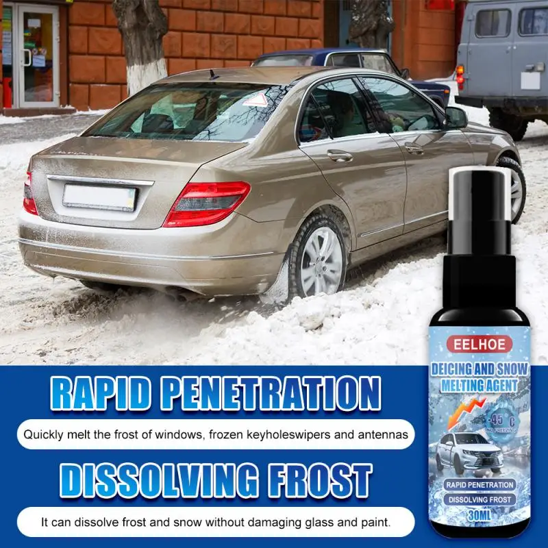 30ml Winter Car Windshield Deicer Defroster Ice Remover Spray Window
