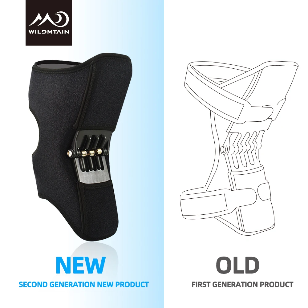 Skup WILDMTAIN ulepszony wzmacniacz kolana, 2 sztuk para, wsparcie wspólne wsparcie ochraniacze na kolana Protector, oddychające antypoślizgowe wsparcie kolana Brace