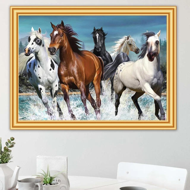 5D DIY Diamond Painting Animals Horse Embroidery Mosaic Pictures Full Drill  Cross Stitch Handicrafts Kit Living Room Decor Gifts - AliExpress