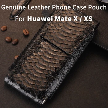 

Genuine Leather Phone Case For Huawei Mate X Pouch Huawei MateXs case Phone Case MateX case cover MateXS 5G case