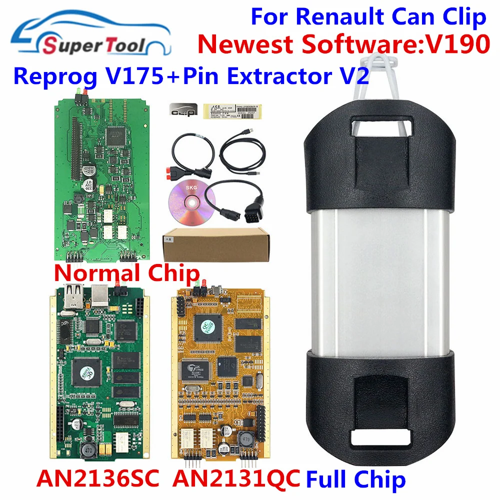 Диагностический интерфейс V178 для renault Can Clip 188 Gold PCB V178 с реле NEC AN2131QC AN2135SC полный чип+ Reprog V172