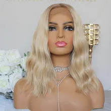 Парики из искусственных волос без шапочки-основы Волнистые черный парик из натуральных волос