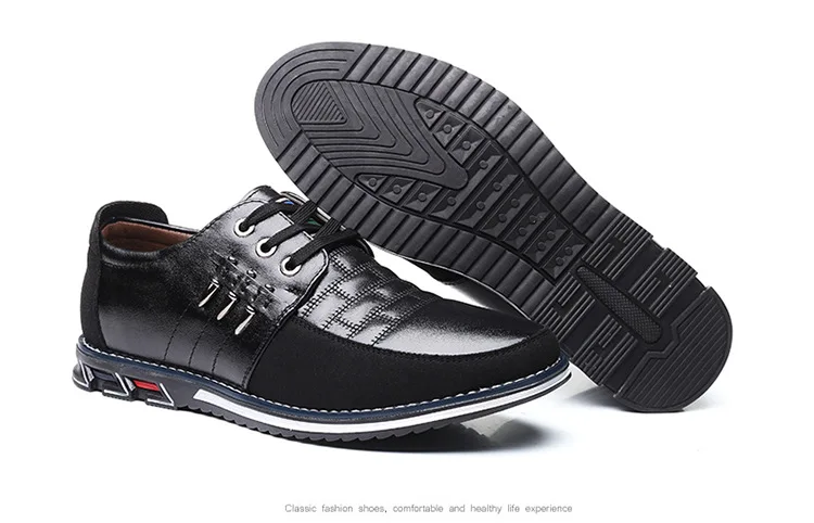 Мужская повседневная обувь из натуральной кожи; бренд года; мужские лоферы; мокасины; дышащая обувь без шнуровки; Цвет Черный; обувь для вождения; большие размеры 38-46