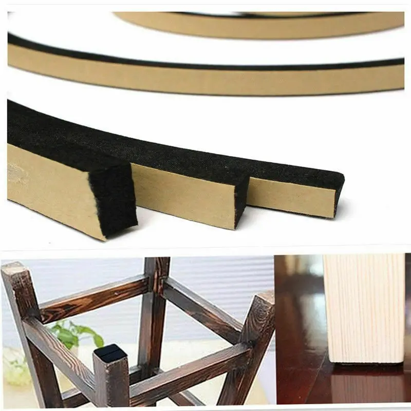 Durable Black EVA Foam Adhesive Seal Strip - Anti-Collision and Soundproofing