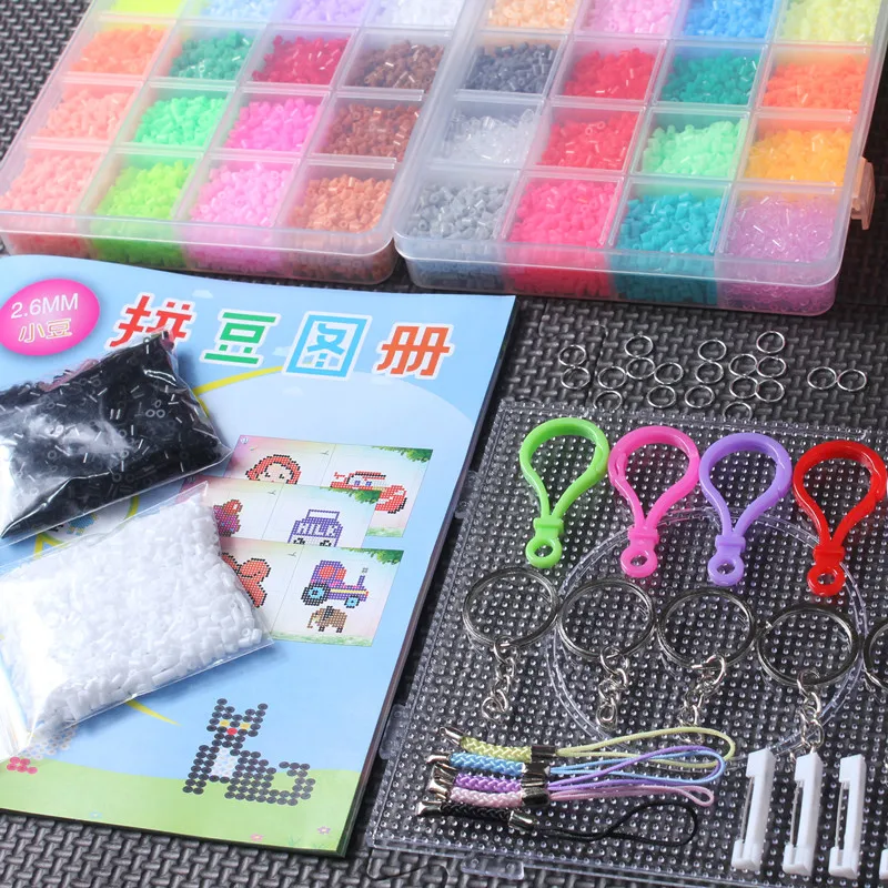5mm/2.6mm Perler Beads Kit Hama Bead Whole Set with Pegboard and