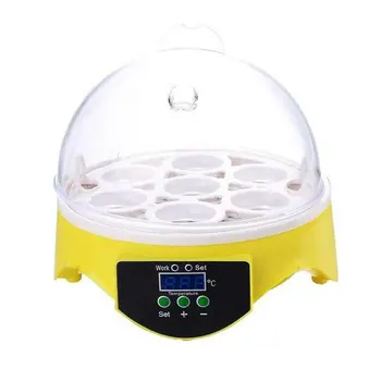 

7 small incubator semi-intelligent egg incubators ABS Transparent design Digital display Digital temperature controls