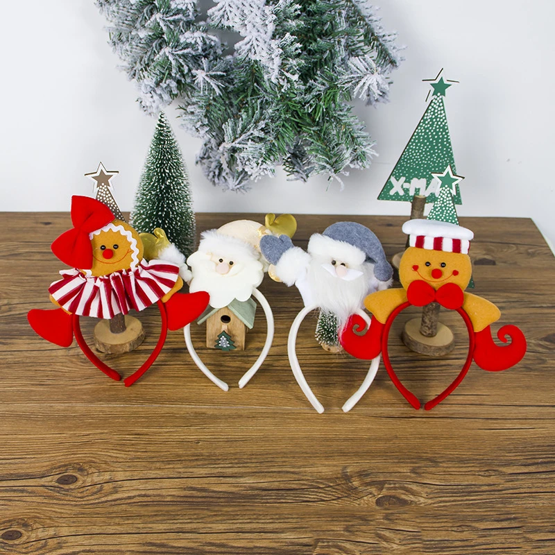 

Noel Christmas Tree Headband Cloth Hang Pendant Santa Claus Christams Decorations for Home Xmas 2020 New Yeat Kids Gifts