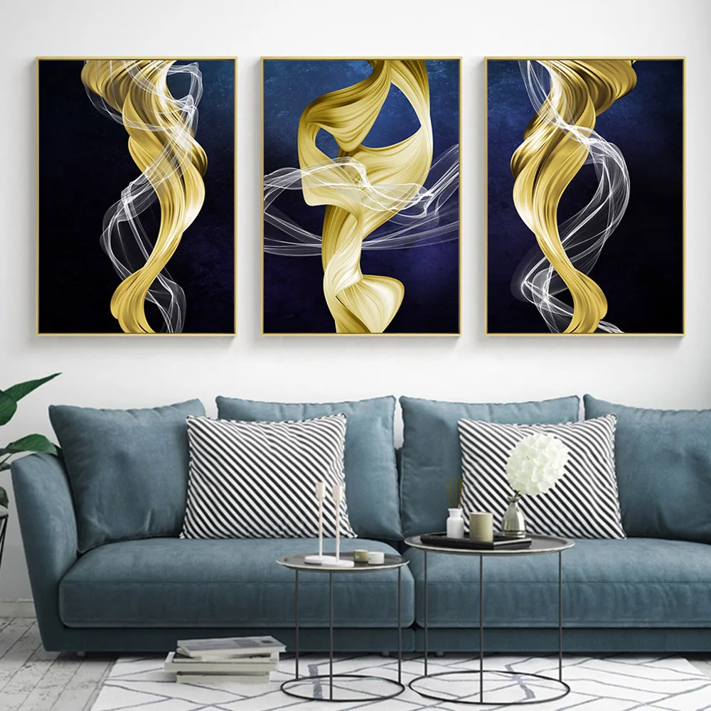 

Wall Art Print Posters And Prints Canvas Painting Nordic Abstract Golden Butterfly Fish Bird Picture Home Decor