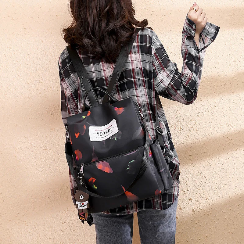 Для борьбы с большим количеством товаров сумки рюкзак Стиль Повседневная Большая вместительная сумка ткань Оксфорд Противоугонная Водонепроницаемая Scho