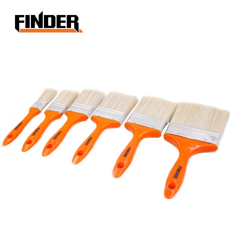 FINDER 6pcs/Set Wall Paint Brush 1"/ 1.5"/ 2"/ 2. 5"/ 3"/ 4" inch