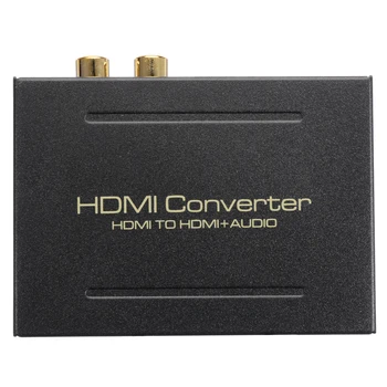 

1080P HDMI Audio Extractor HDMI to HDMI Optical TOSLINK SPDIF RCA Analog Audio Extractor Converter with USB Cable