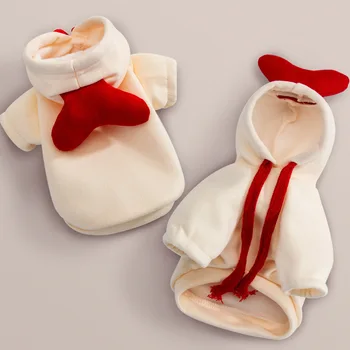 

Heart Hoodie Dog Clothes Cartoon for Dogs Clothing Pet Outfits Coat Small Cute Winter Yorkies Warm White Boy Ropa Para Perro