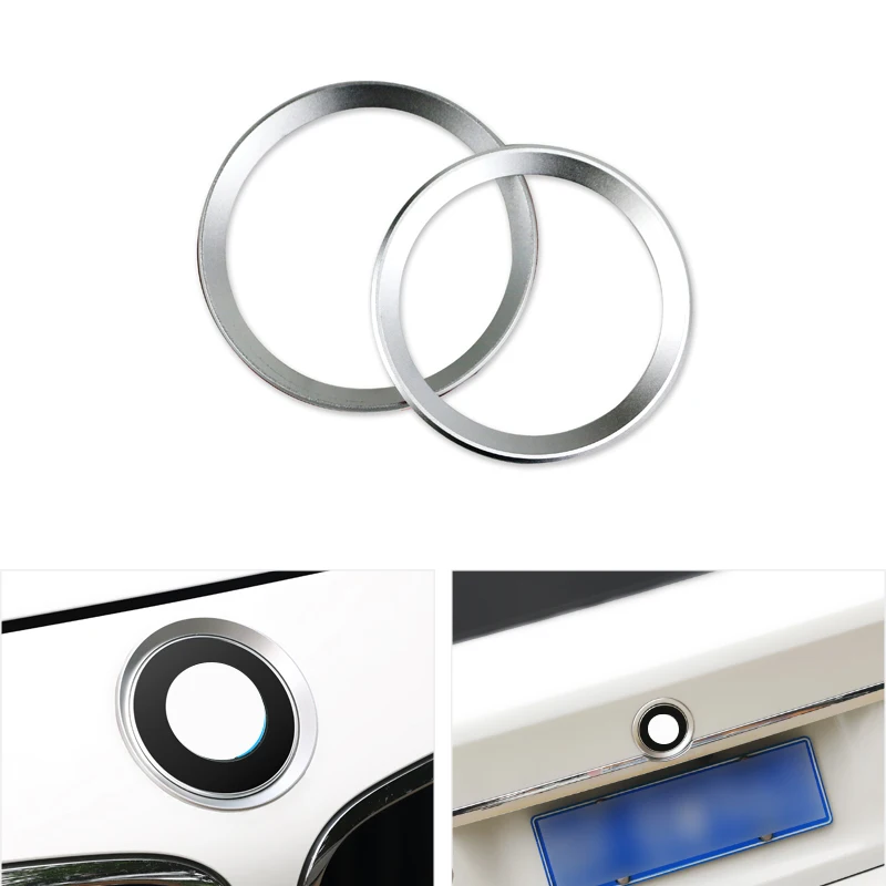 Anello Coprilogo Anteriore Nero Lucido Per Alfa Romeo Giulia E Stelvio 2017-2020. Decorazione Esterna Con Adesivo, Facilissimo Da Installare. Personalizza La Tua Auto!