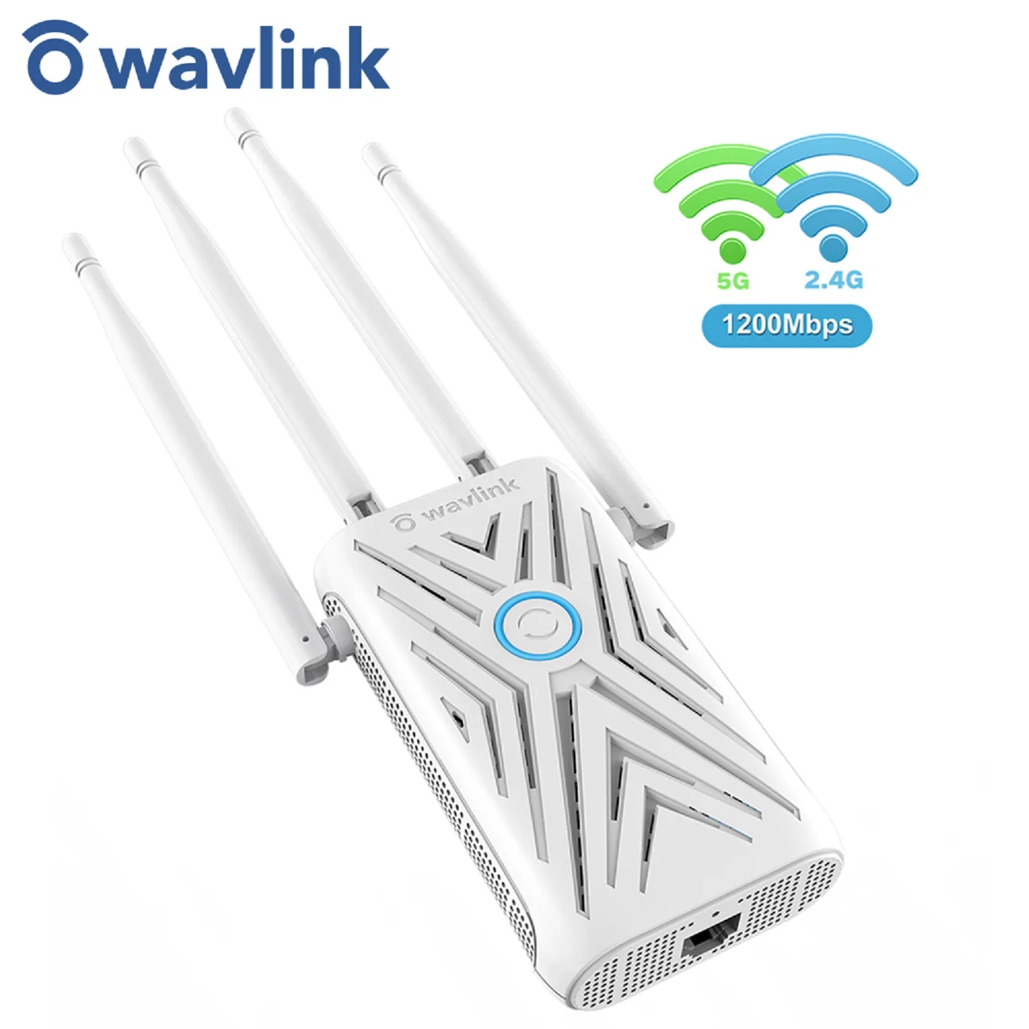 1200Mbps Repater Mở Rộng Kép Tăng Tín Hiệu WiFi 2.4G & 5G Tầm Xa Lặp Tín Hiệu 4 × 5 Dbi Anten Điểm Truy Cập wifi router