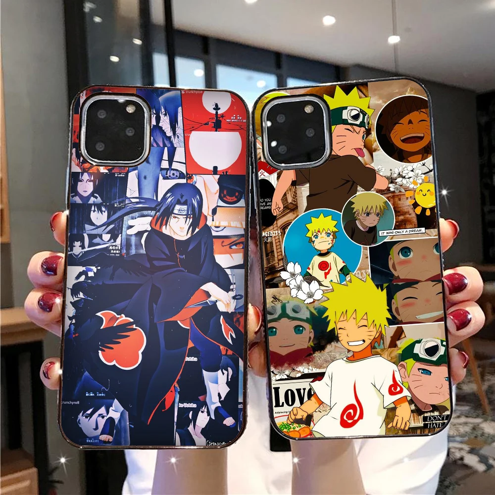 

Fashion Relief Anime Naruto Case For iPhone 11Pro Max Cover Soft TPU Silicone Cartoon Phone Case For iPhone 7 8 Plus XS XR Coque