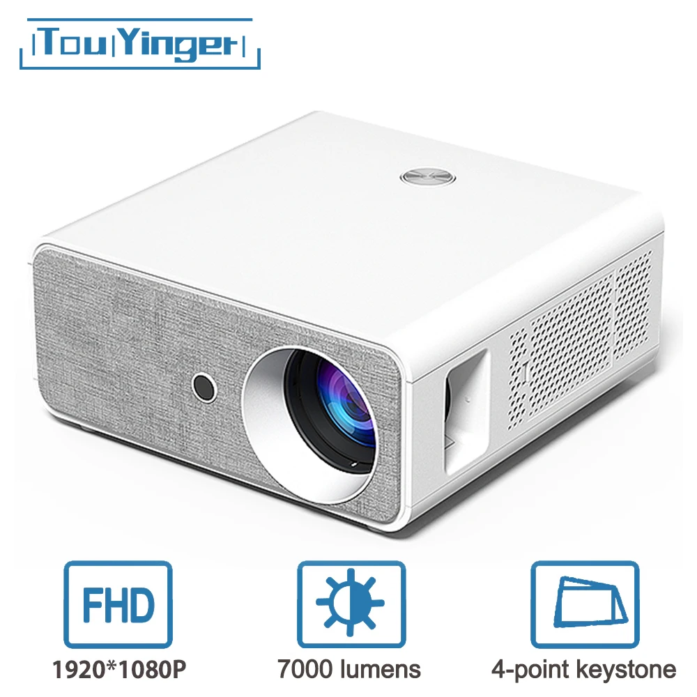 Touyinger HQ7 7000 Lumens Led Projector Android Portable Beamer 1080P ...