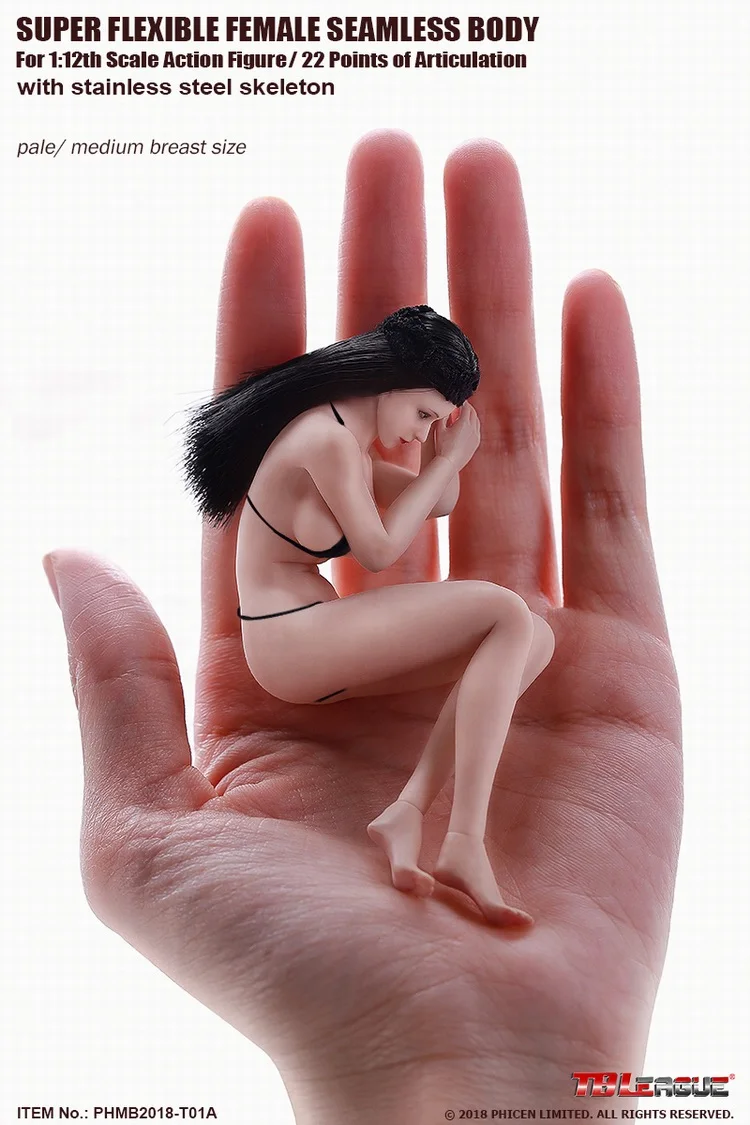 TBLeague 1/12 супер-гибкая Мужская бесшовная фигурка тела с головой Sculpt TM01A/TM02A фитнес загар кожа солдатские фигурки - Цвет: T01A Pale