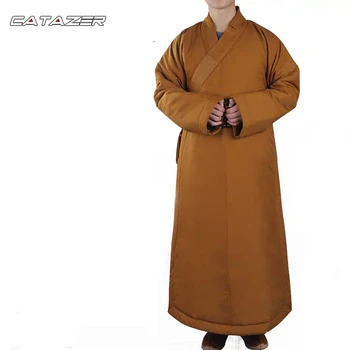 

Top Quality Winter Buddhist Robe Shaolin Monk Dress Kung Fu Uniform Meditation Suit Costumes Unisex
